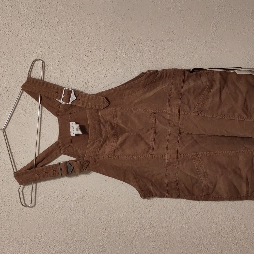 Nicole Miller Linen Blend Overalls